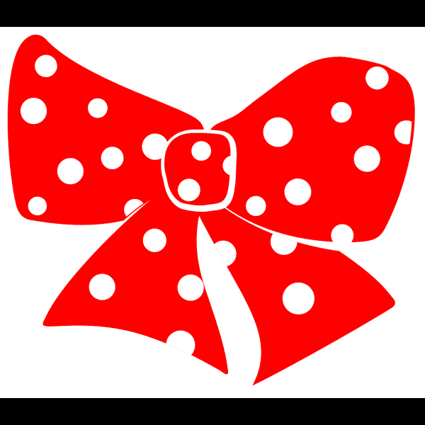 Bright Red Minnie Mouse Bow Free