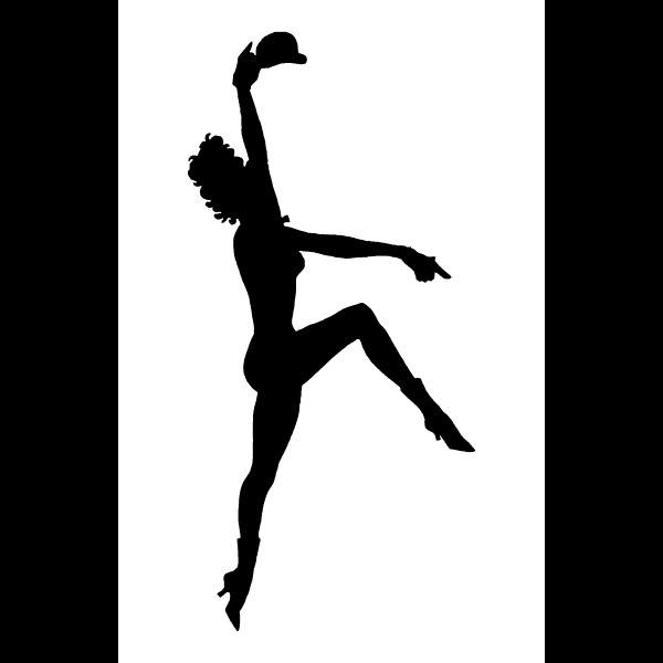 Broadway Dancer Silhouette