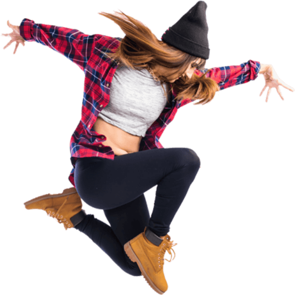 Brown-hair Lady Doing Hip Hop Trick