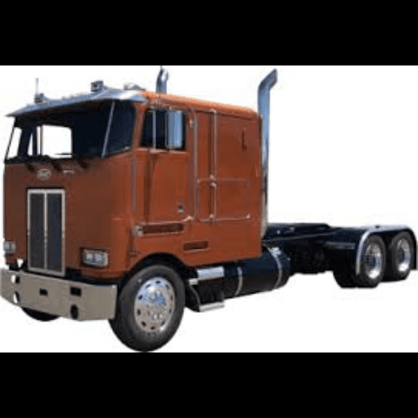 Brown Peterbilt Semi Truck