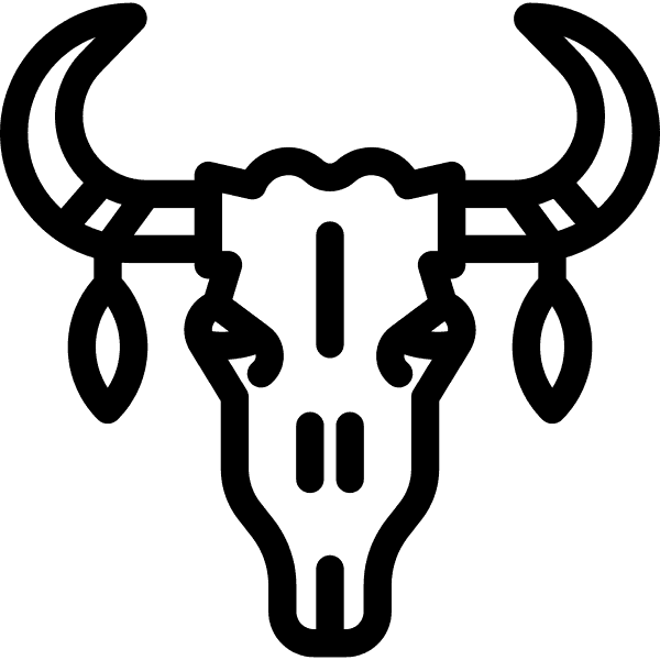 Bull Skull Outline