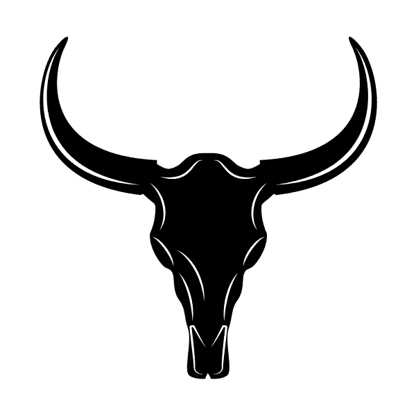 Bull Skull Silhouette