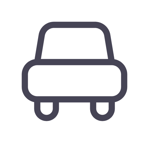 Car Free Gray Outline