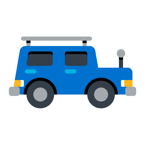 Cartoon Blue Car Free