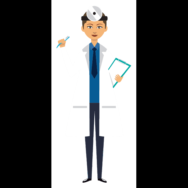 Cartoon Female Dental Dentist