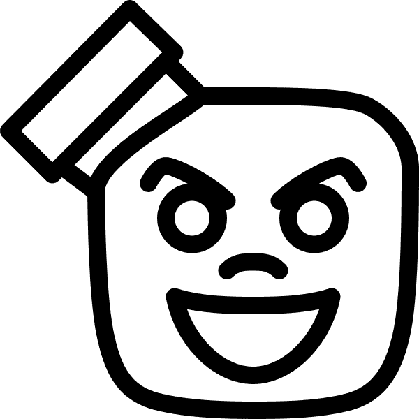 Cartoon Marshmallow Face Outline