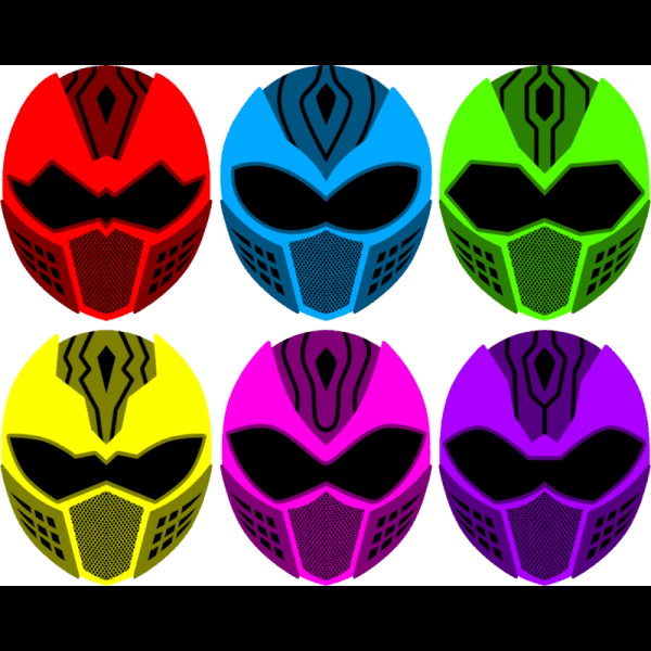 Cartoon Power Rangers Helmet
