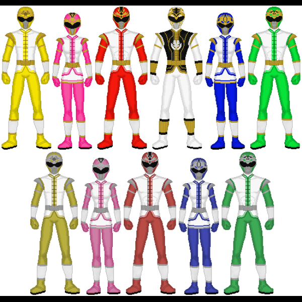 Cartoon Power Rangers Set
