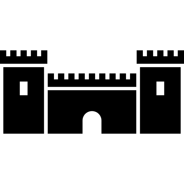 Castle Black Clipart Icon