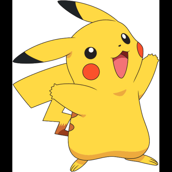 Cheerful Pikachu Free Illustration