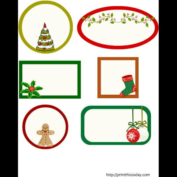 Christmas Tag Templates