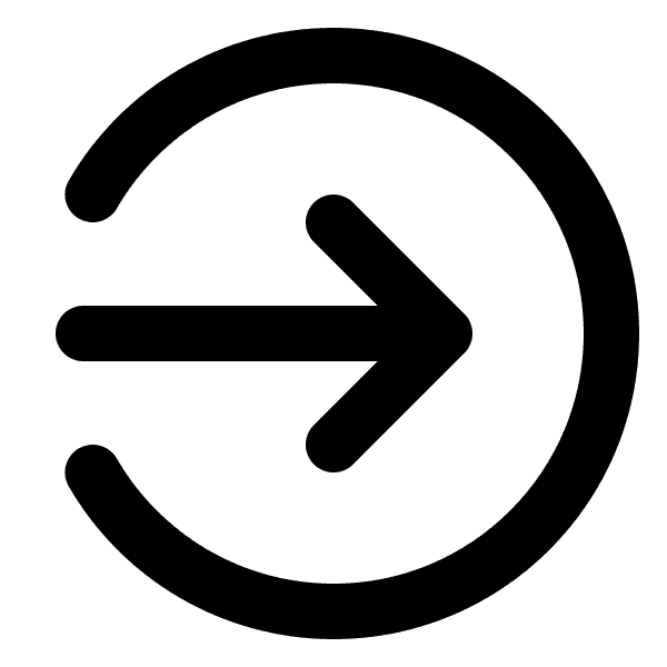 Circle Log In Icon