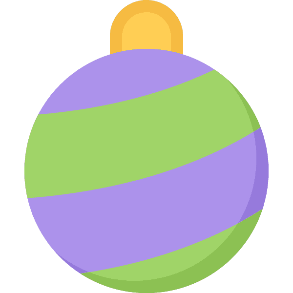 Colored Christmas Ball Ornaments