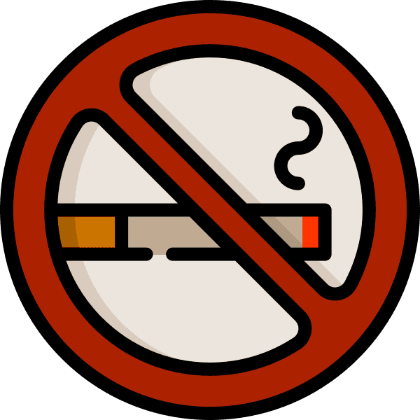 Colored No Blunt Smoke Sign