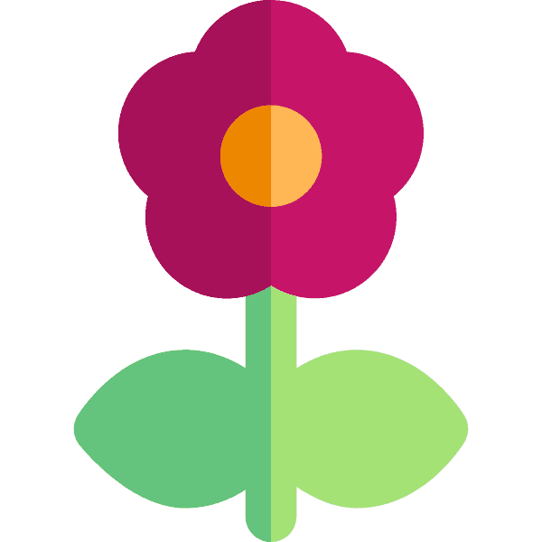 Colored Poppy Flower Clipart