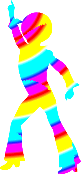 Colorful Disco Dancer