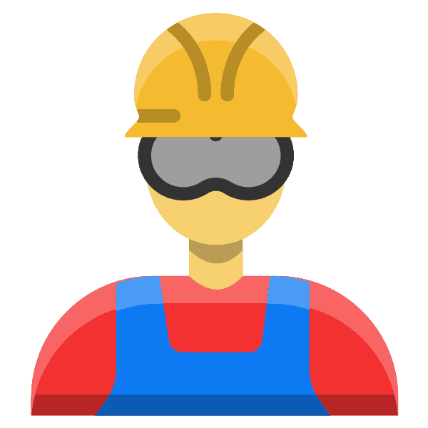 Construction Worker With Hard Hat