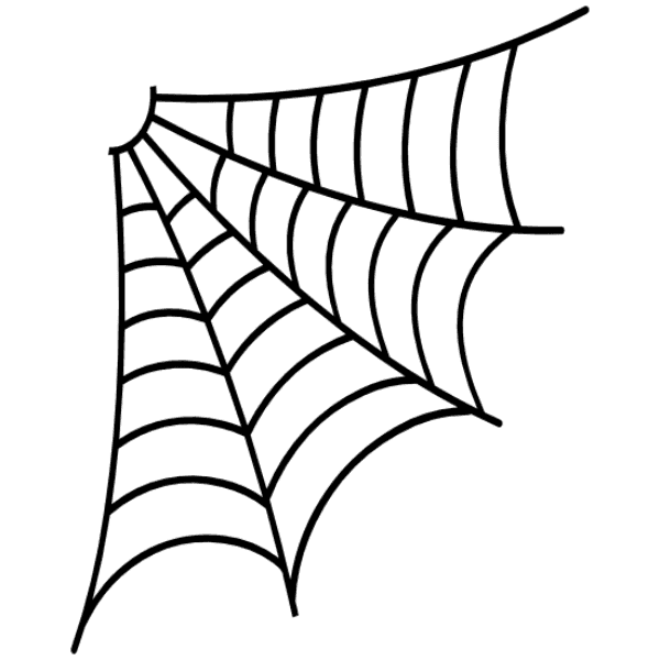 Corner Spider Web Halloween Decor