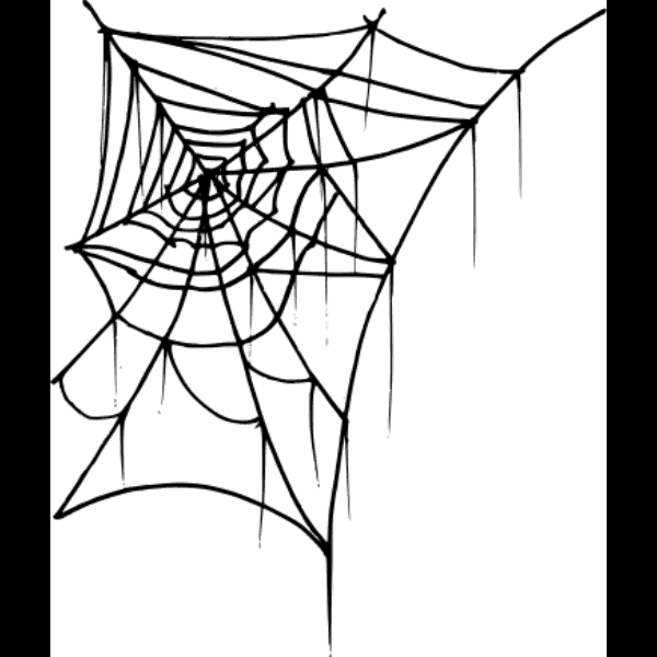 Corner Spider Web Halloween