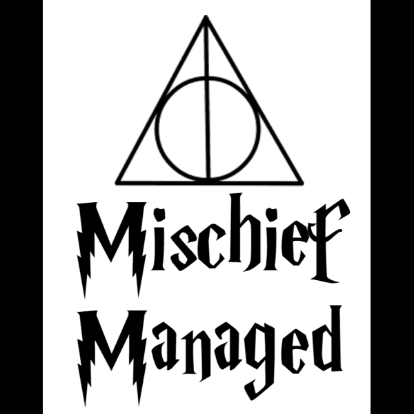 Cricut Harry Potter Mischief Managed