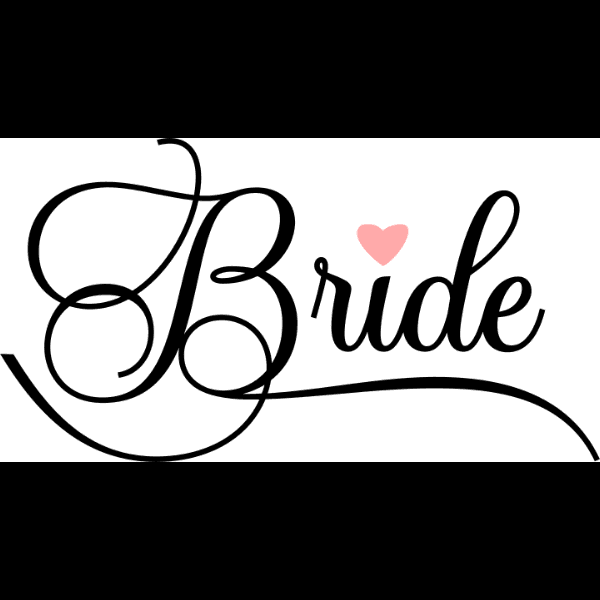 Cursive Black Bride Template Free Wedding Invitation Files For Cricut