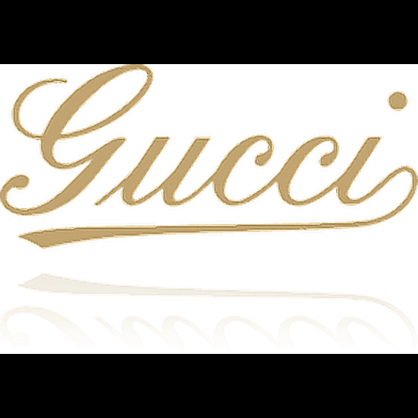 Cursive Gold Gucci Free Logo