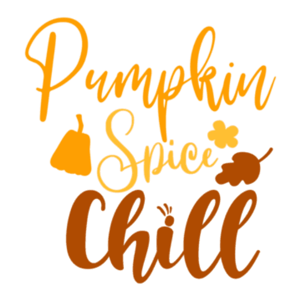 Cursive Pumpkin Spice Chill