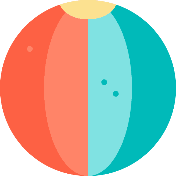 Cute Pastel Colors Of Beachball