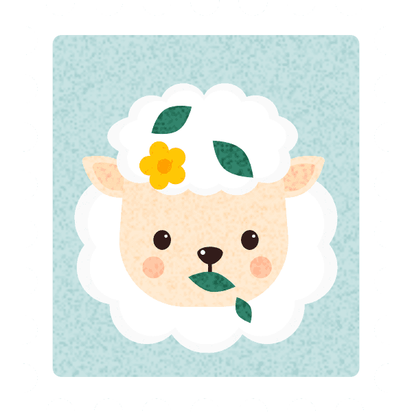 Cute Sheep Stamp