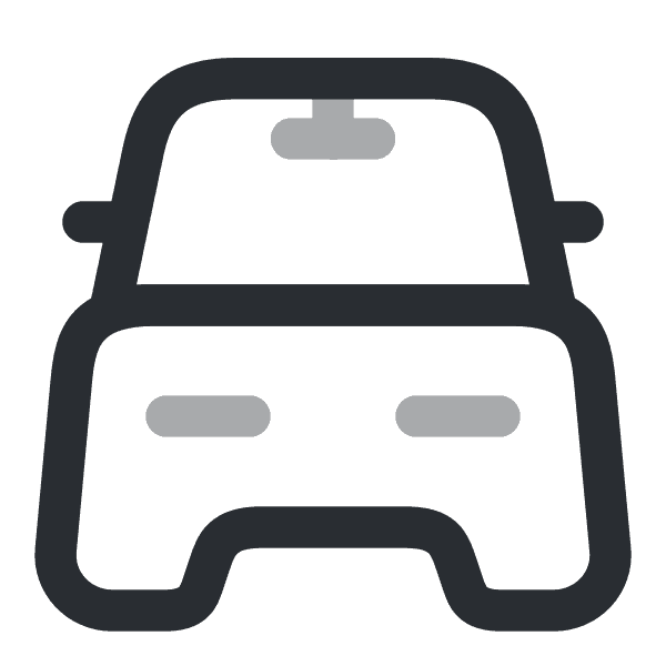 Dark Gray Car Free Outline