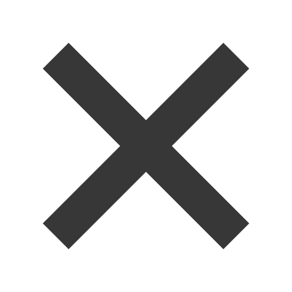 Dark Gray Letter X