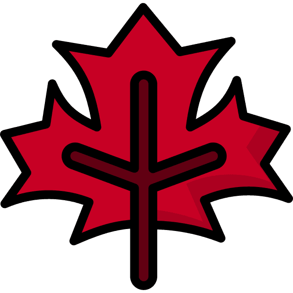 Dark Red Maple Leaf