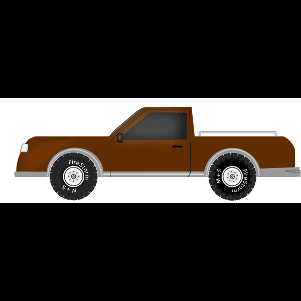 Dark Red Pickup Truck