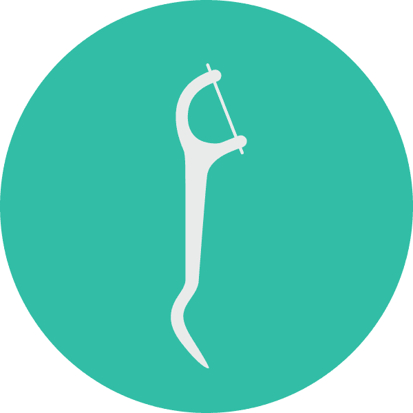 Dental Floss Green Circle