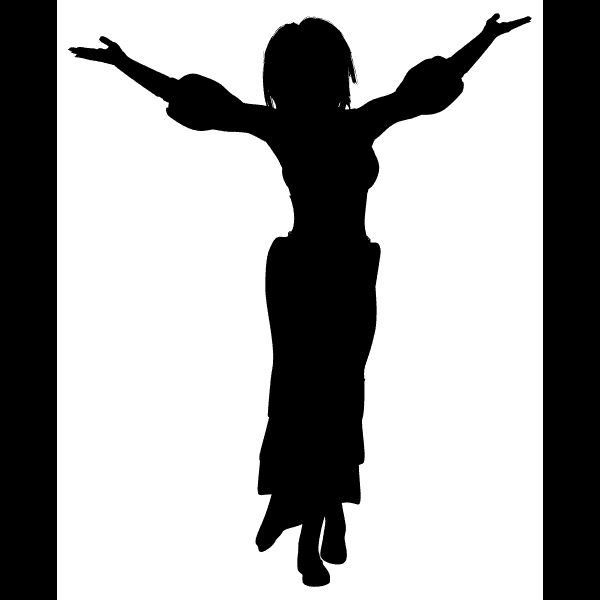 Elegant Woman Silhouette