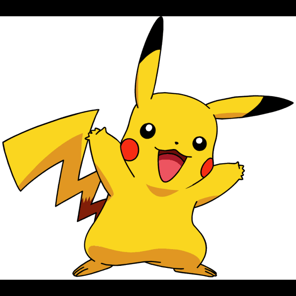 Excited Pikachu Free Illustration