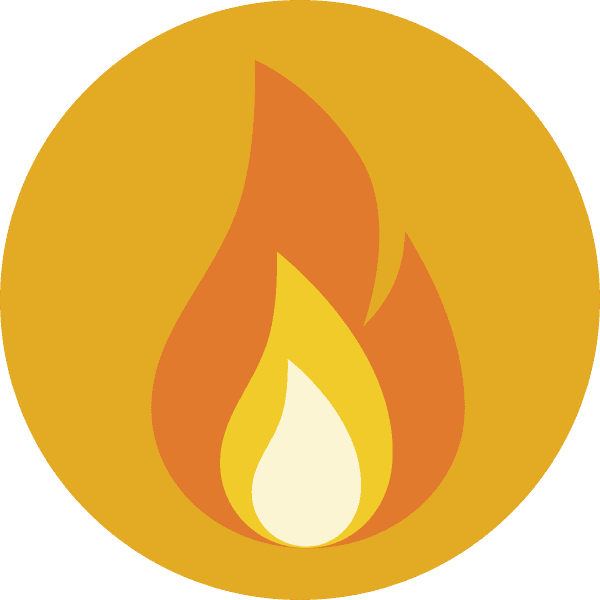 Flame Free Yellow Icon