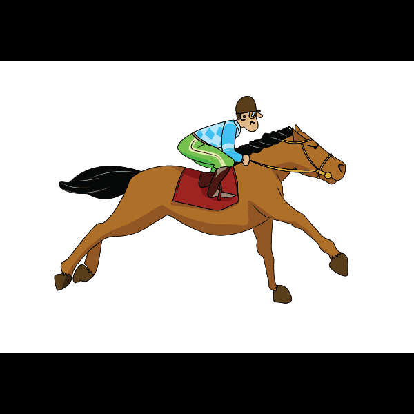 Free Horse With Jockey