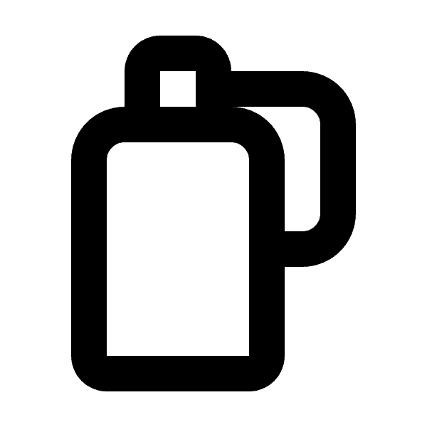 Free Water Bottle Label Black Outline