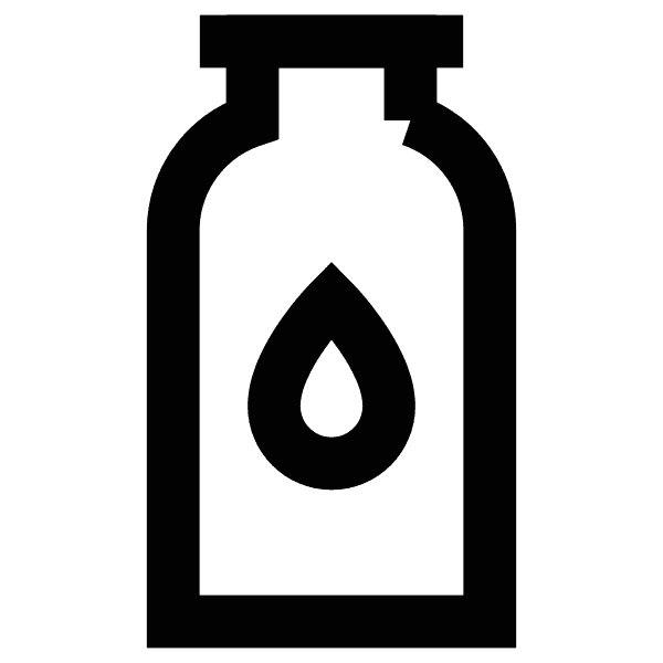 Free Water Bottle Label Bold Outline