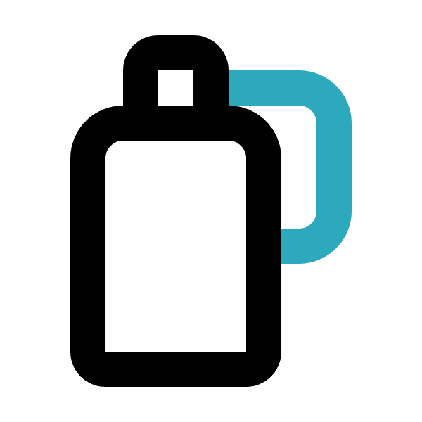 Free Water Bottle Label Outlined