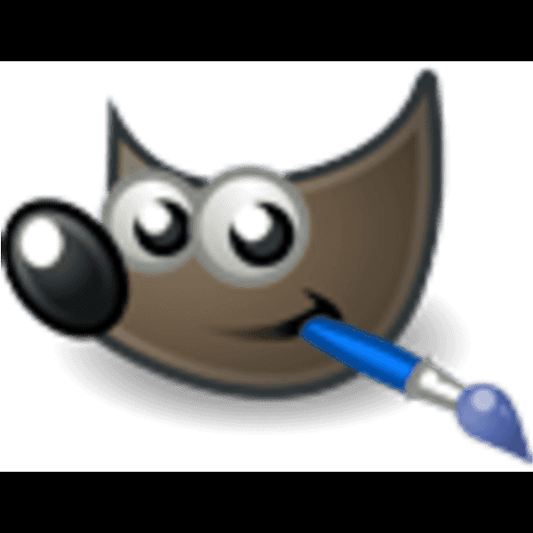 Gimp With Blue Brush