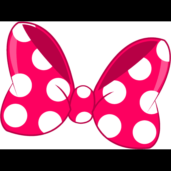 Glossy Pink Minnie Mouse Bow Free