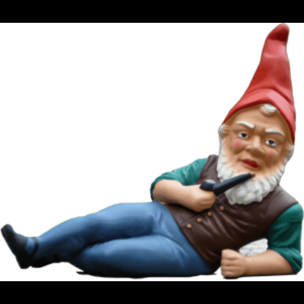 Gnomes Statue Figure Lying Down