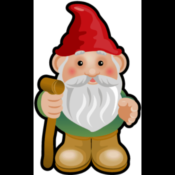 Gnomes With Walking Stick Sticker
