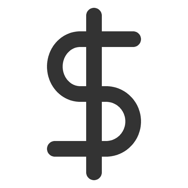 Gray Dollar Sign