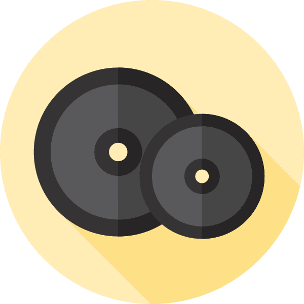 Gray Dumbbell Plates Weights