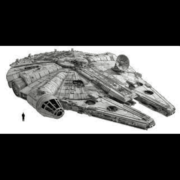 Gray Millennium Falcon