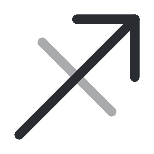 Gray Sagittarius Zodiac Sign