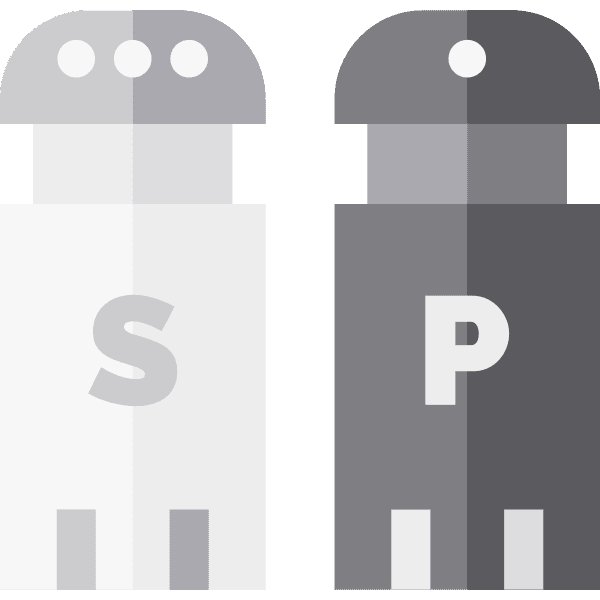 Gray Salt And Pepper Shaker Label